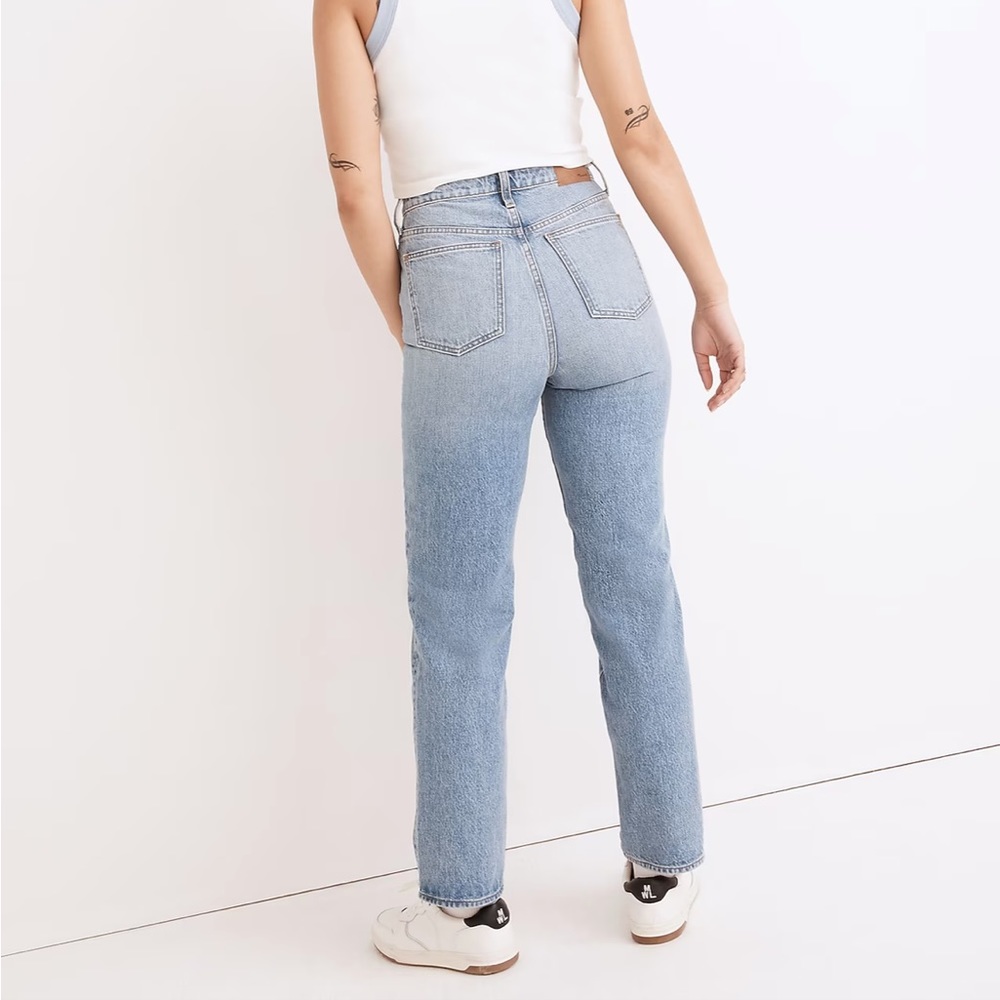 Madewell Straight Leg Jeans - Soft Blue